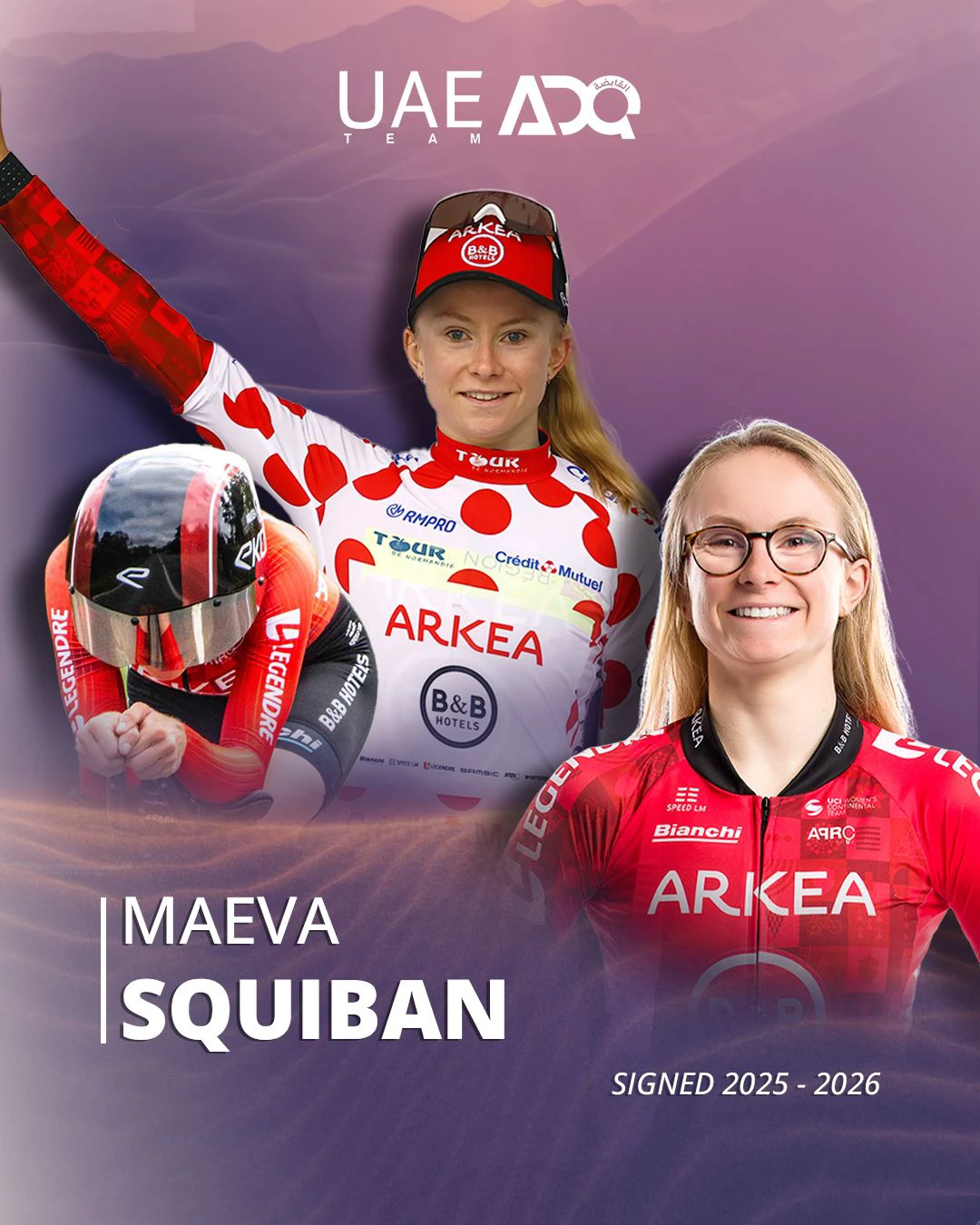 Maëva Squiban sings two-year deal with UAE Team ADQ